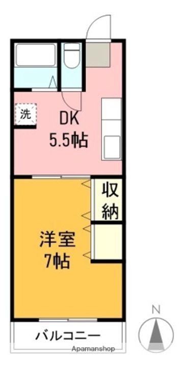 テジマ第一フラッツの間取り