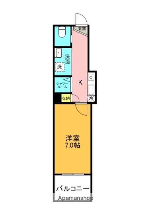 静岡県沼津市大手町2丁目の賃貸マンションの間取り