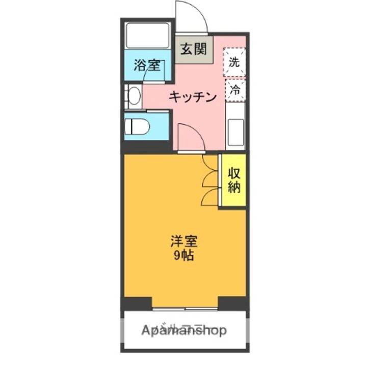 静岡県駿東郡長泉町下土狩の賃貸マンション411の間取り