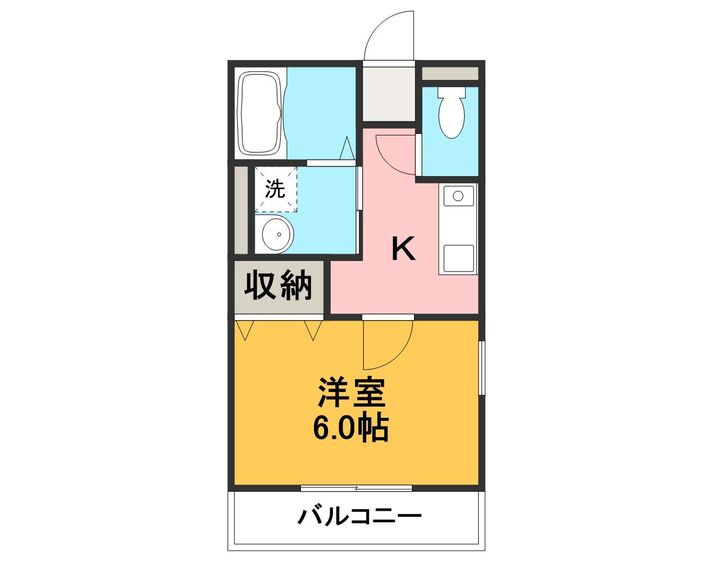 アンジェⅢ202の間取り