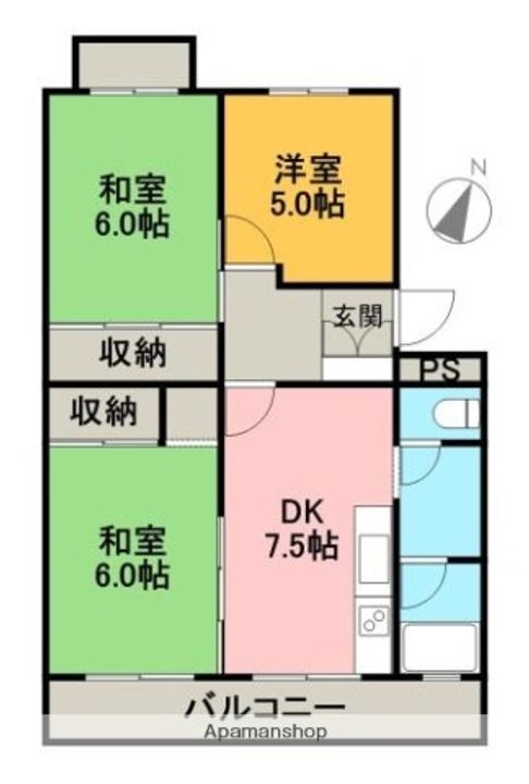 シャリエ中山の間取り