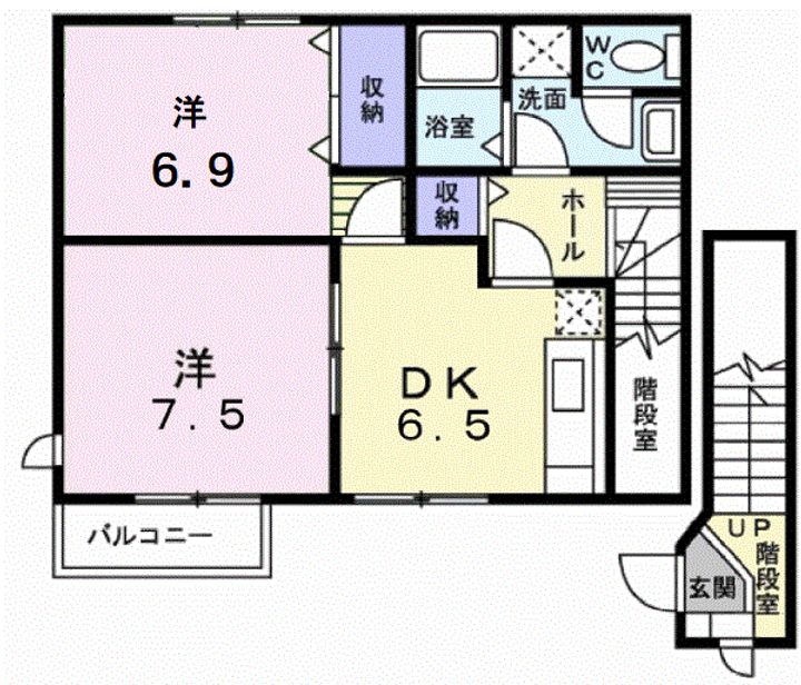 クレストールスズキBの間取り