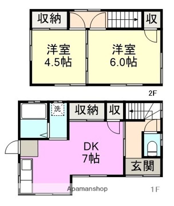 静岡県御殿場市保土沢(一戸建)の賃貸物件戸建ての間取り