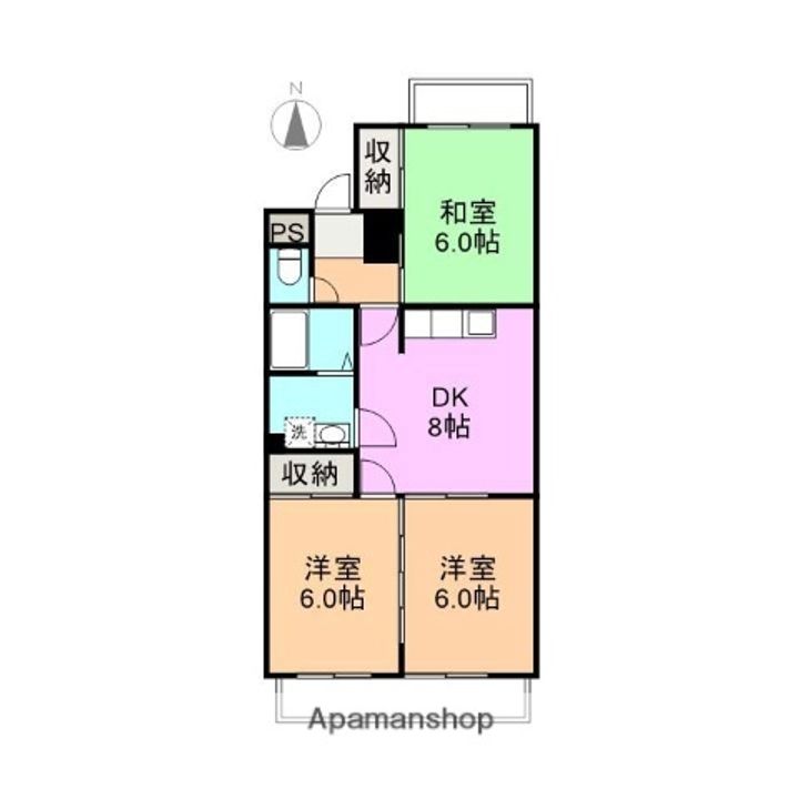 メゾン富士岡の間取り