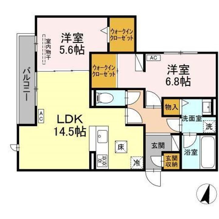 メイプルの間取り