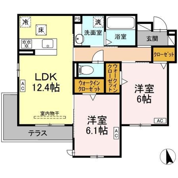 DーCrinum沼津 岡宮の間取り