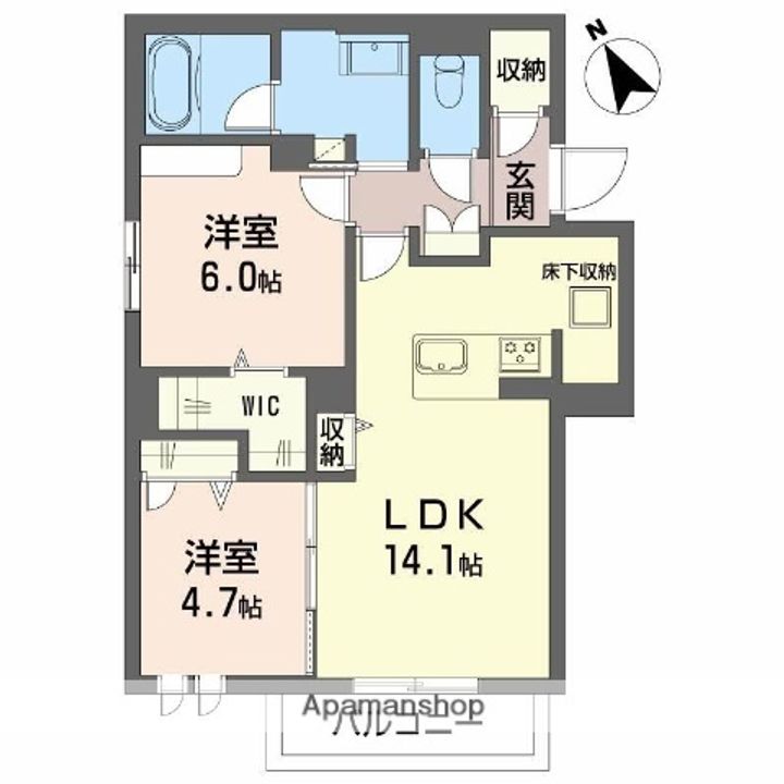 ヴィアソーレの間取り