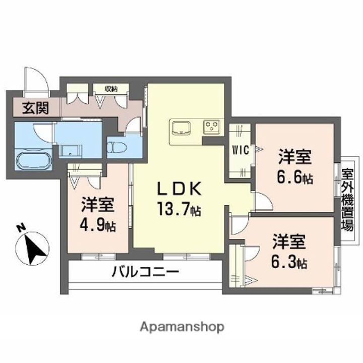 ヴィアソーレの間取り