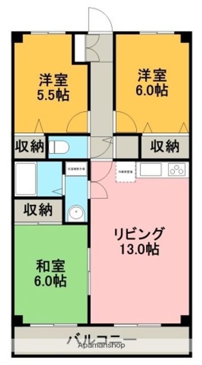 カツマタプラザの間取り