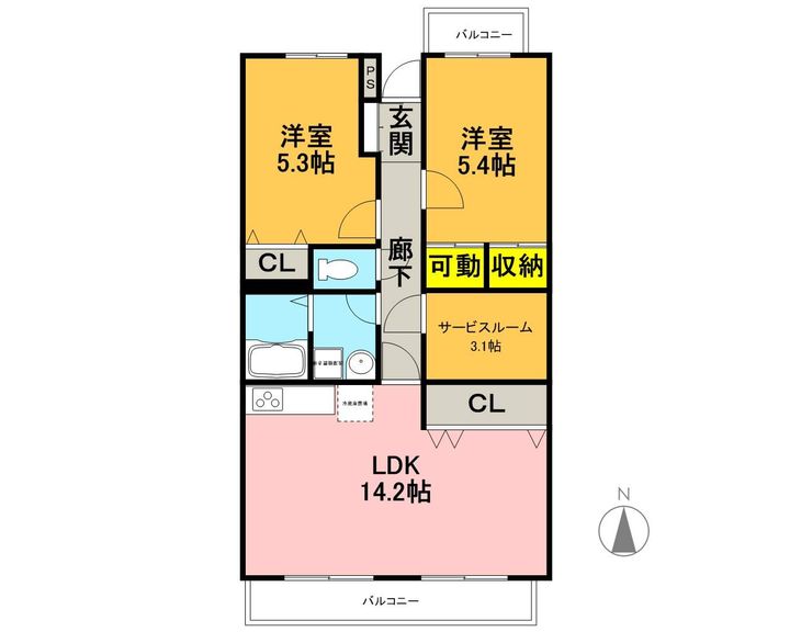 シェーナーヴァルトの間取り