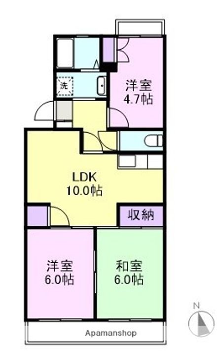 セントラルレジデンス406の間取り