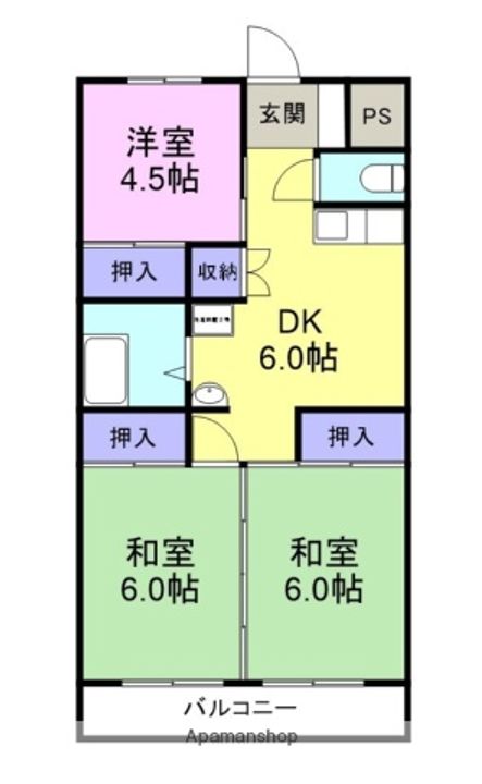 ウィングラッシア伊豆長岡301の間取り