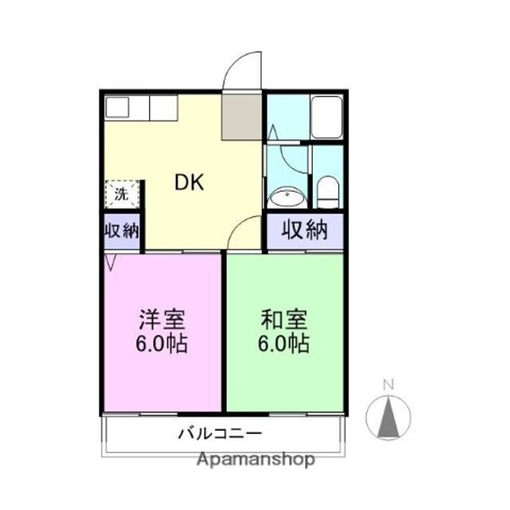スカイコート小野沢A201の間取り