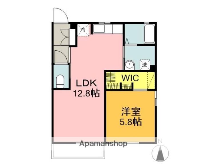 静岡県沼津市大岡の賃貸アパート101の間取り
