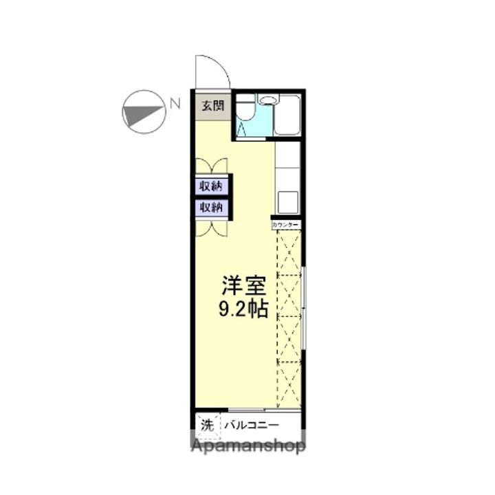 田京駅前アパート203の間取り