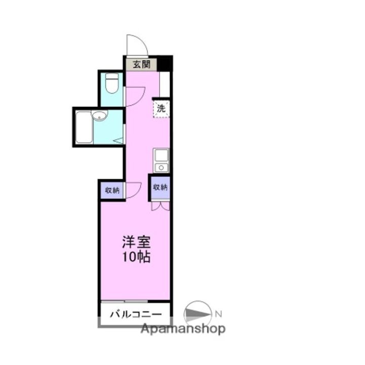 長岡アパートメントハウスI303の間取り
