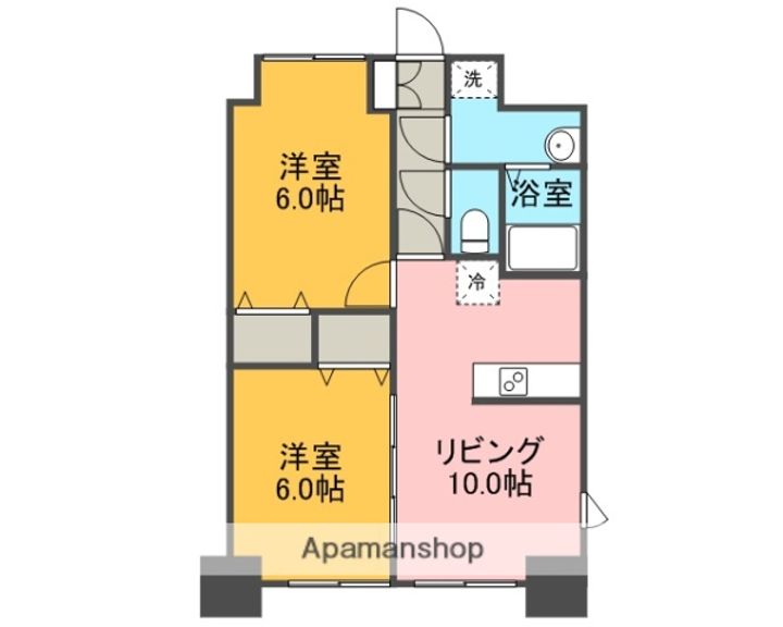 静岡県沼津市白銀町の賃貸マンション203の間取り