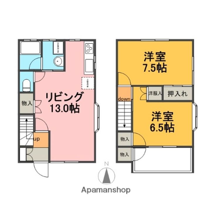 メゾネット・メイの間取り
