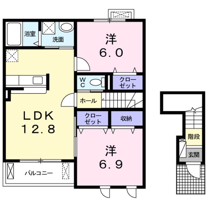 CASA VENTO Ⅱの間取り
