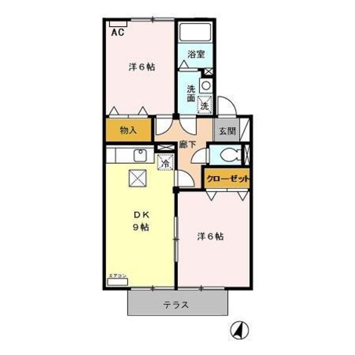 グランメール Sの間取り
