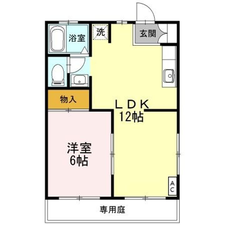 サニーコースト Bの間取り