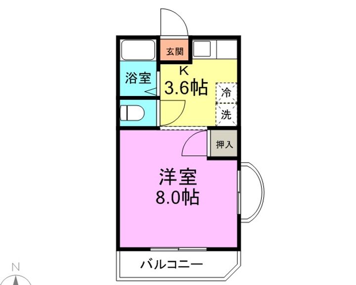 サンシャイン2103の間取り
