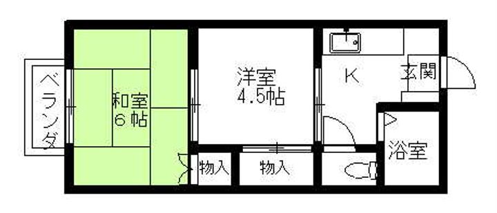 メゾンエスポワール205の間取り