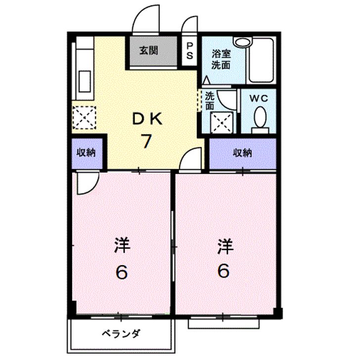 ニューエルディムKの間取り