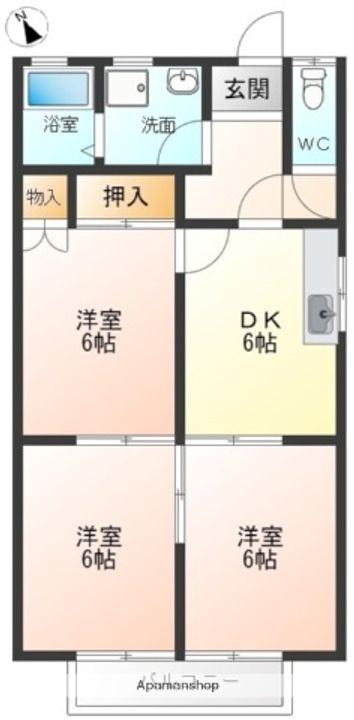 春風とフランボワーズC203の間取り