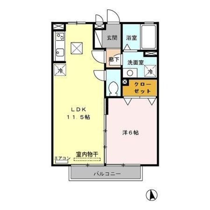 ハイロライマ Aの間取り