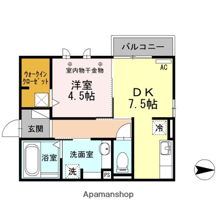 サンライフ B101の間取り