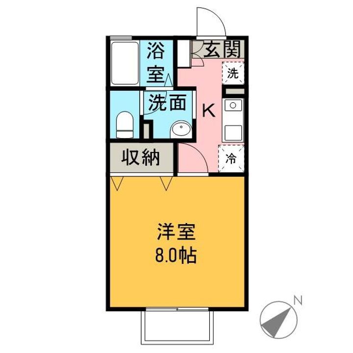 コーラル三園106の間取り