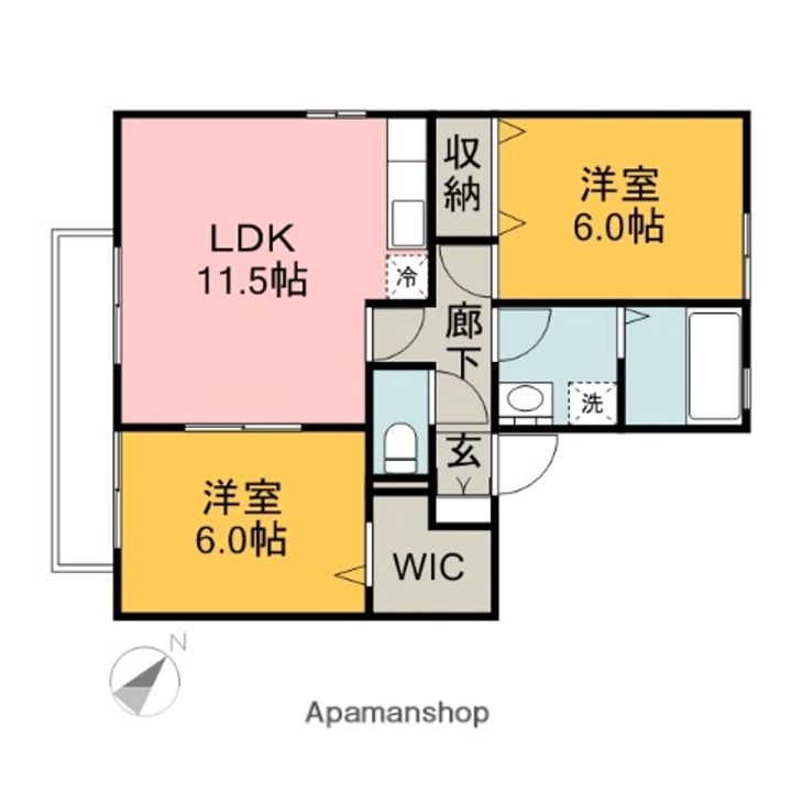 SUNパティオの間取り