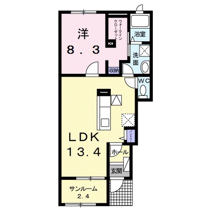 ベル フルールの間取り