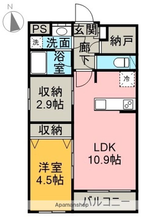 スペラートス205の間取り