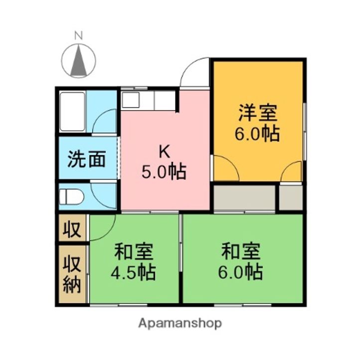 コーポ穂波202の間取り