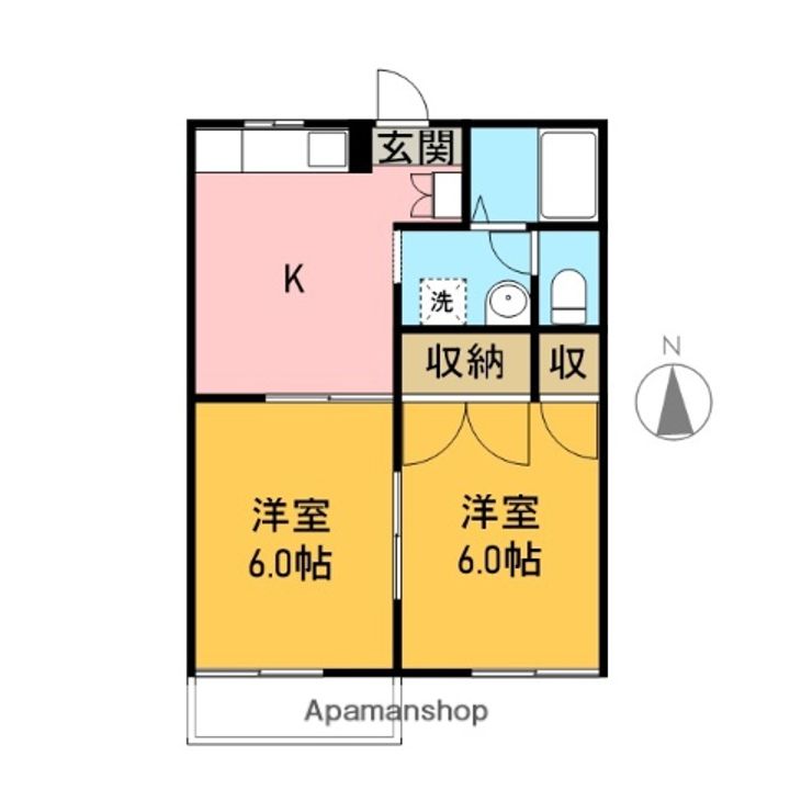 ルミエール峰B201の間取り
