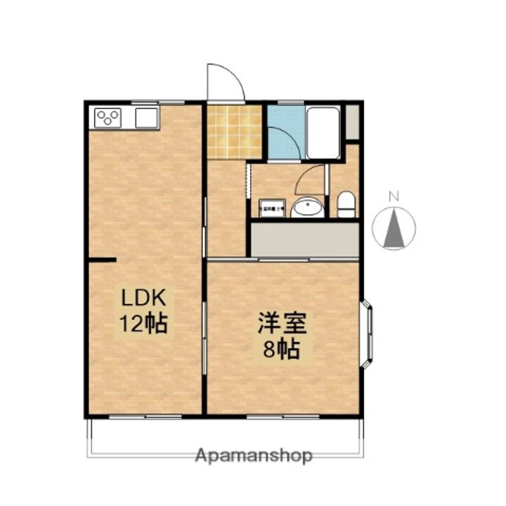 リバーK&T Ⅱ101の間取り