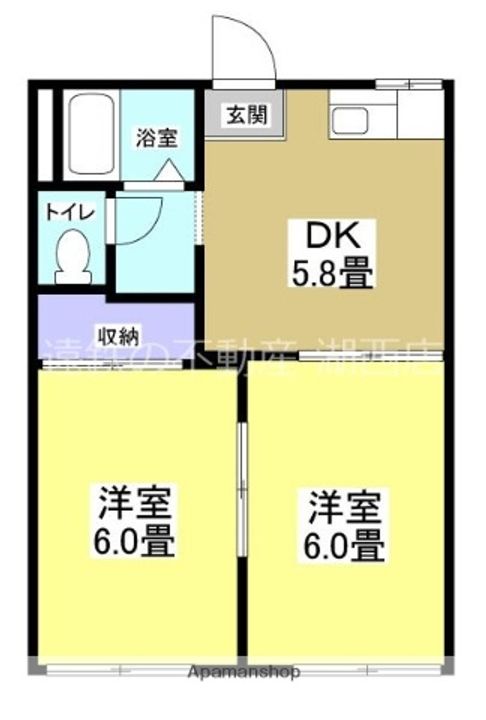 メゾン谷上Aの間取り