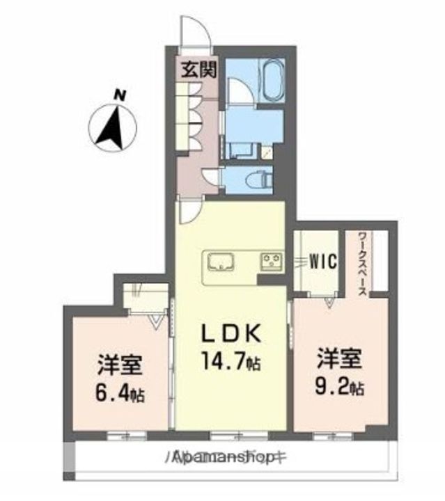 ヘスティア103の間取り