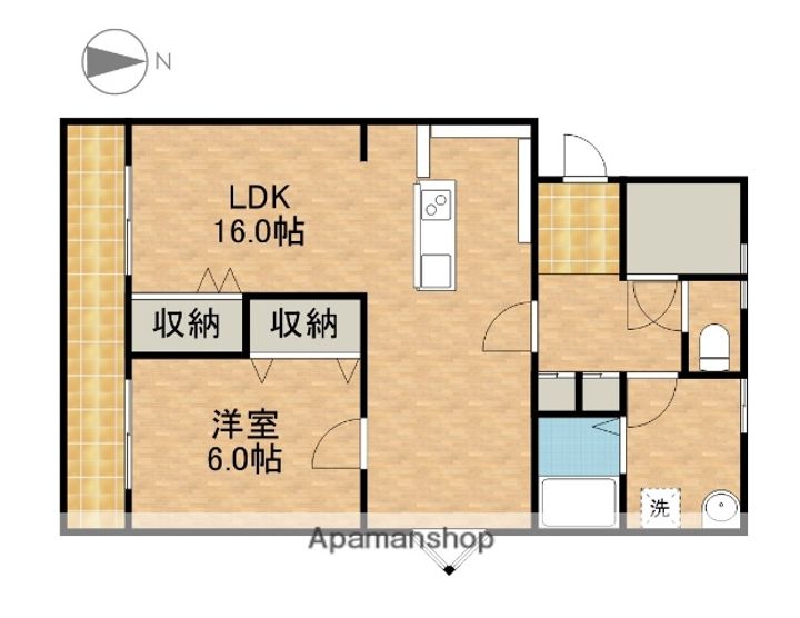 マンション桃の里の間取り