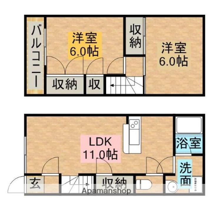 アベニュー平野Ⅲの間取り
