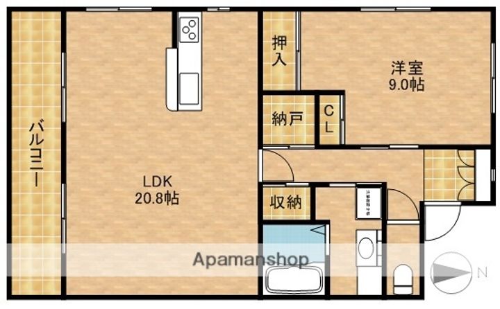 シエスタ海老塚の間取り