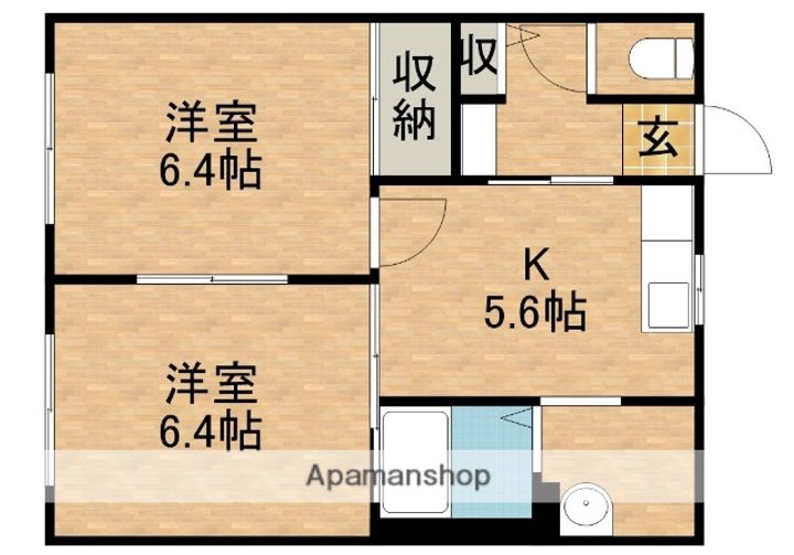サンスリーゼA101の間取り