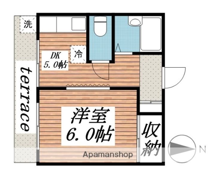 西部第3ハイツの間取り