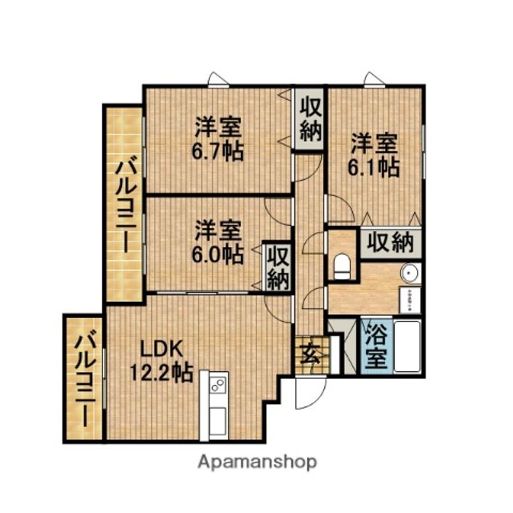 レジデンスドゥセリジェの間取り