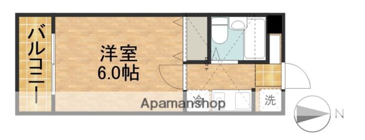 城北ロイドアパートAの間取り