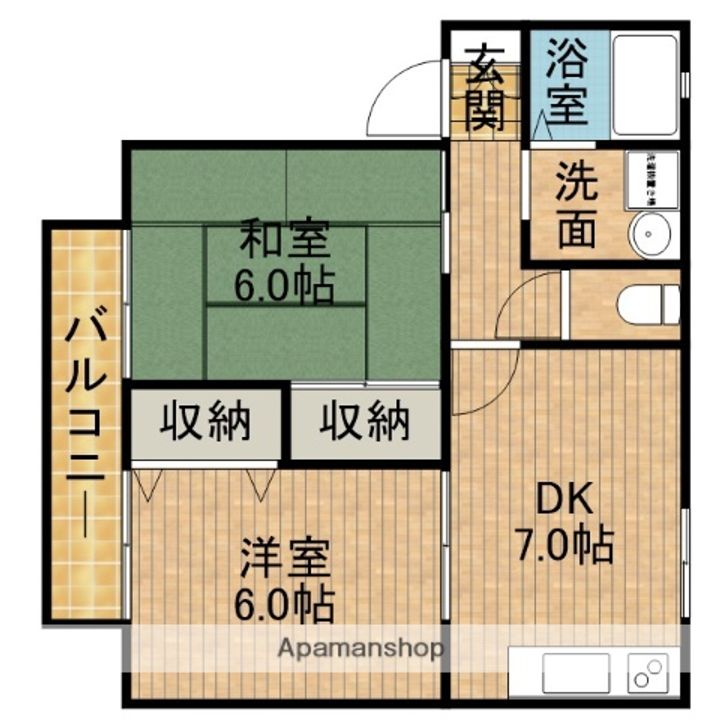 セジュールコスモ101の間取り