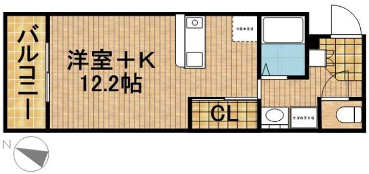 サンライフ鴨江の間取り