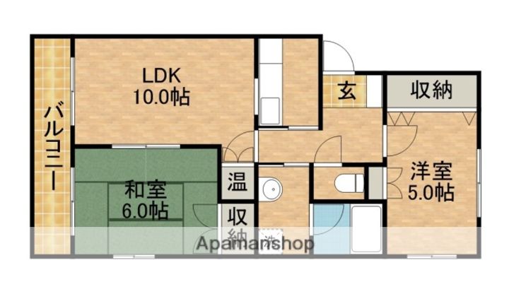 メゾン雅の間取り